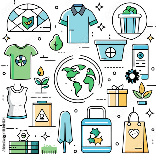Public health line editable icon set. Editable stroke. Vector illustration
