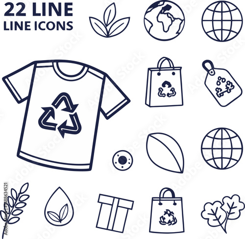 Public health line editable icon set. Editable stroke. Vector illustration
