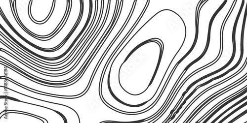 The lines should vary in thickness and brightness, abstract digital artwork featuring intricate topographic contour lines in fine detail, flowing smoothly and organically on the white background.