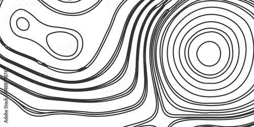 The lines should vary in thickness and brightness, abstract digital artwork featuring intricate topographic contour lines in fine detail, flowing smoothly and organically on the white background.