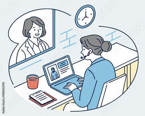Remote Employee on Video Call