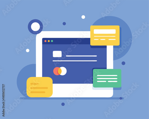 Subscription Payment Flat UI