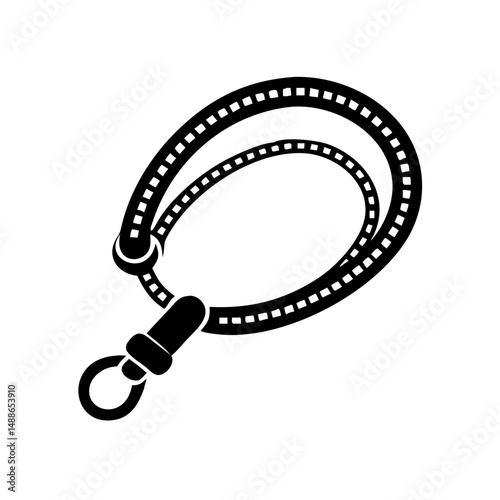 Modern Wrist Lanyard – Black Silhouette Accessory

