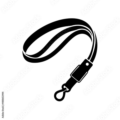 Modern Wrist Lanyard – Black Silhouette Accessory

