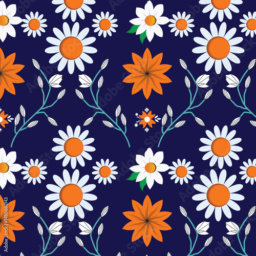 Tiny wildflowers scattered in random bursts give a whimsical charm to this light and airy floral print.
