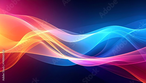Gradient abstract background with transparent elements, creative wallpaper
