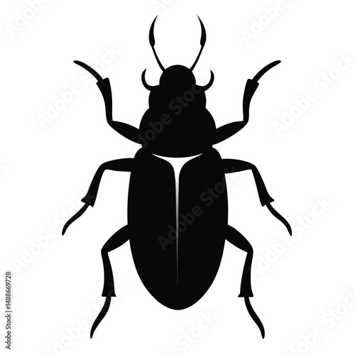 beetle-crawling-silhouette-isolated-on-white-backg (2).eps