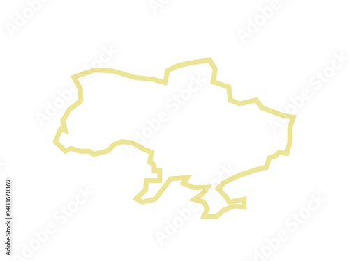 Colourful Ukraine map with different design