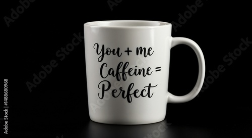 Matte cup with script 