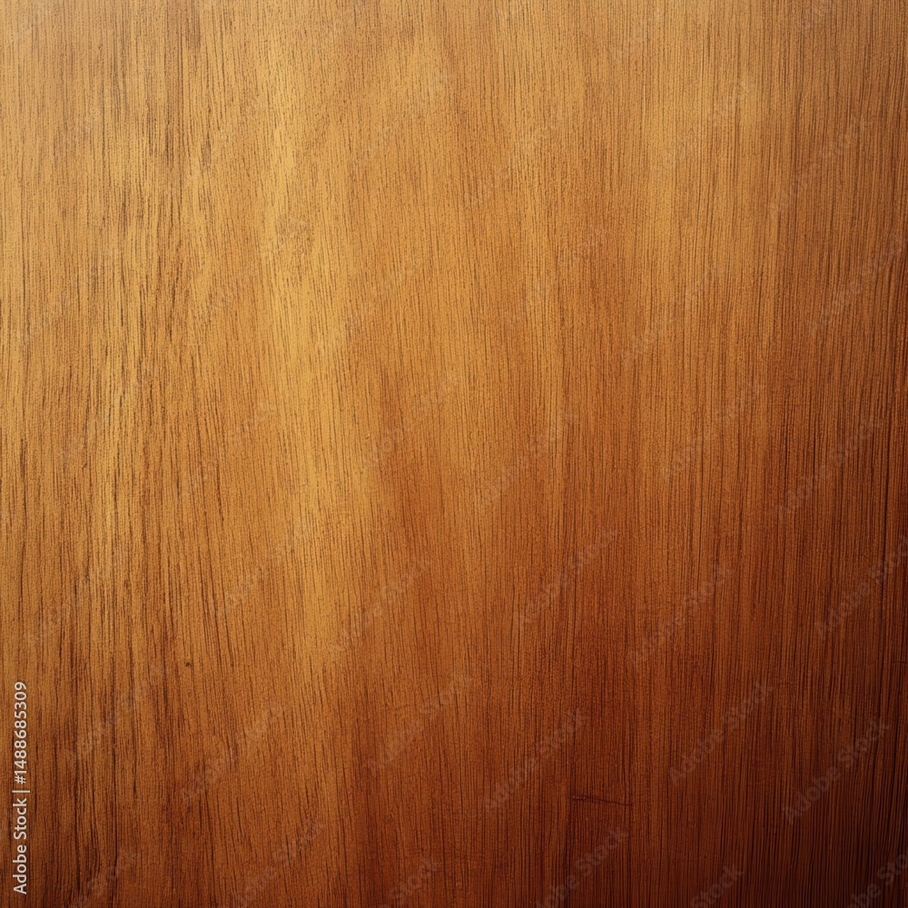 Naklejka premium Warm Brown Wood Grain Texture Background with Minimal Pattern.