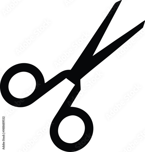 Open scissors icon. Cut symbol. Paper clippers Shears sign. Hairdresser pictogram vector illustration.