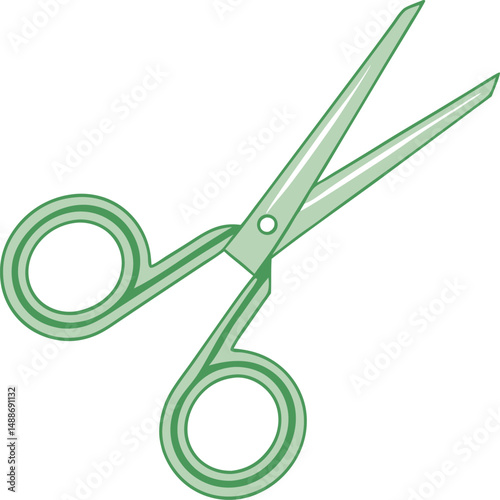 Open scissors icon. Cut symbol. Paper clippers Shears sign. Hairdresser pictogram vector illustration.