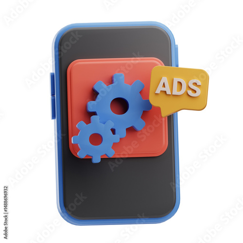 Mobile Device with Ads Notification
