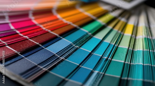 Colorful palette of paint swatches (1)