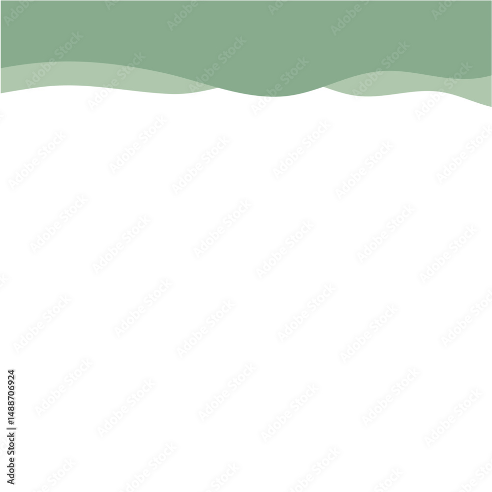 Obraz premium Modern green corner border shape