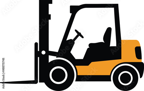 Forklift Industrial Equipment Warehouse Machinery Construction Logistics Transportation Heavy Machinery Engineering Industrial Design

