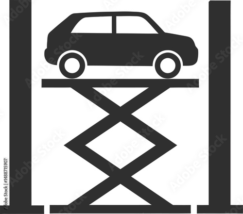 Car Vehicle Transportation Scissors Lift Hydraulic Platform Industrial Engineering Design

