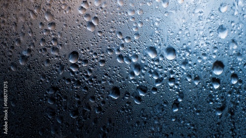 Wallpaper Mural Close-up of water droplets on a cool surface Torontodigital.ca