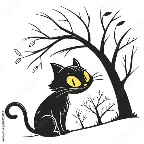 vector icon of a playful kitten paw reaching up