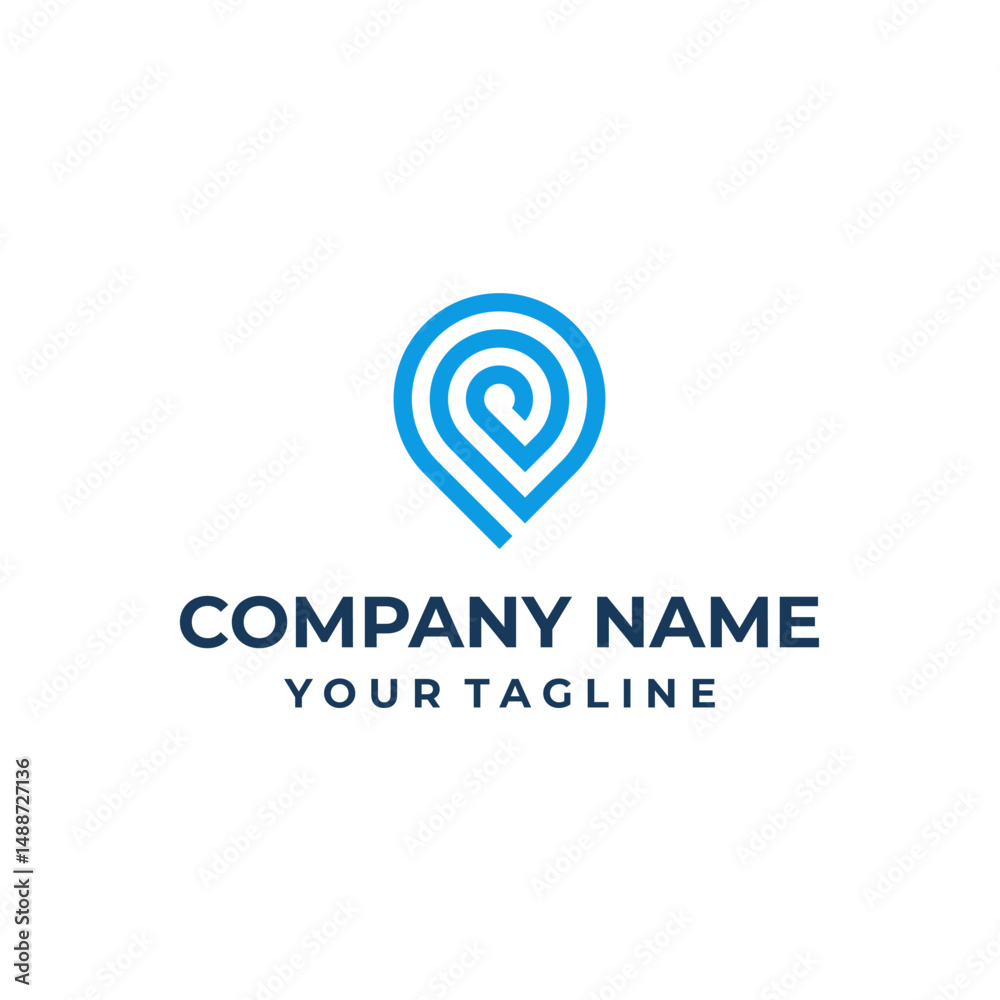 Minimalist Company Logo Concept Vector Minimalist Company Logo Concept Vector