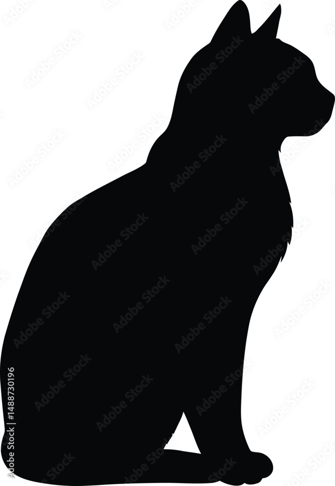 Minimalist Black and White Cat Silhouette with Clean and Sharp Detailed Lines
Minimalist Black and White Cat Silhouette with Clean and Sharp Detailed Lines