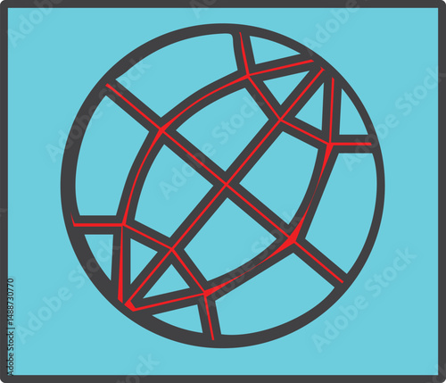 globe icon vector