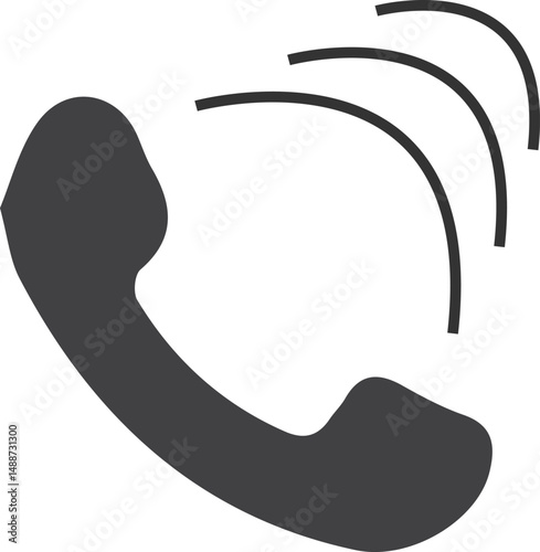 Mobile ringing icon vector