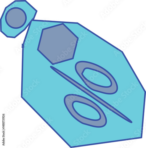 Tag icon vector illustration of an abstract background