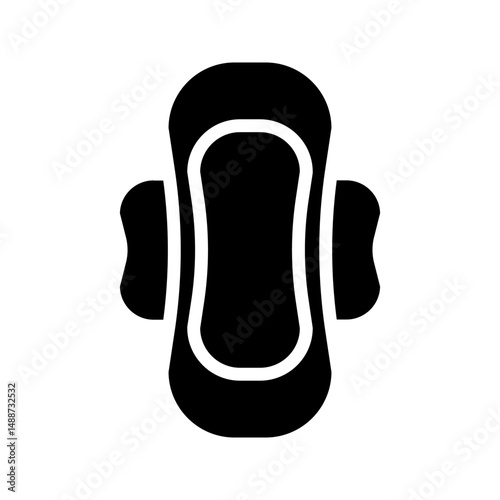 Sanitary napkin line icon, sanitary napkin vector icon.