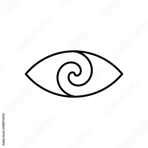 vector illustration of an eye
