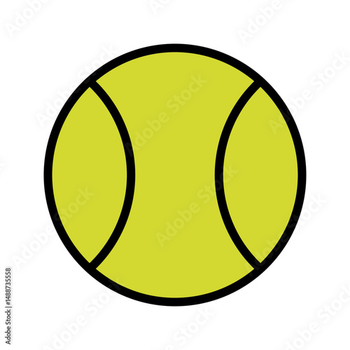 tennis ball icon. tennis ball icon page symbol for your website design tennis ball icon logo, sports application