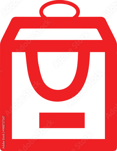 shopping bag stylized