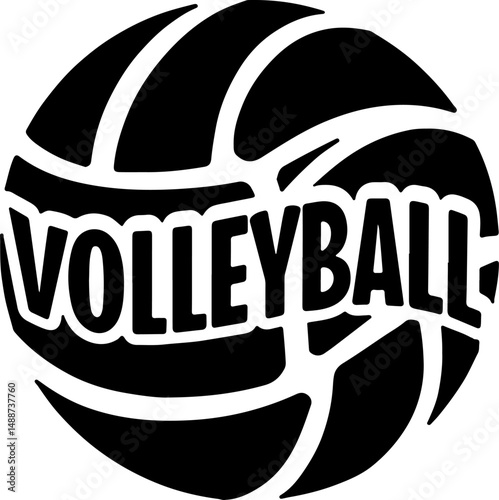 Volleyball Player Spiking Vector