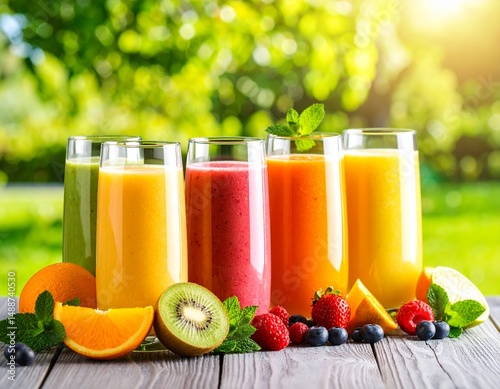 Fruit and vegetable smoothie, healthy and proper nutrition