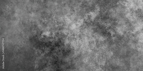 Monochrome light texture with abstract white powder dust explosion on black background shade of gray watercolor grungy design, rustic modern art grunge textured painted isolated on black background.