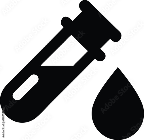 Blood drop silhouette vector design for medical healthcare and blood analysis concepts