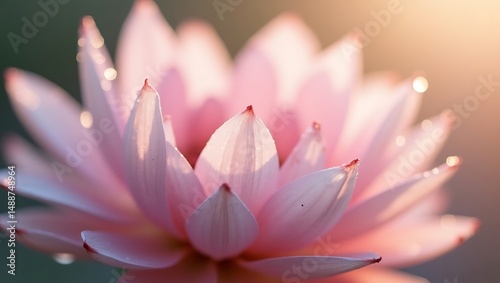 Close up of pink flower. Generative Ai