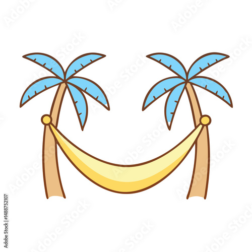 Hammock icon on transparent background