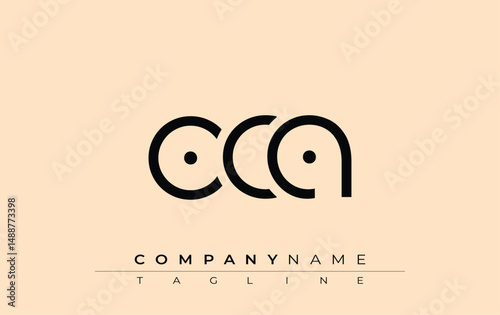 OCA abstract letter design. Modern Business Logo Design With Abstract Typography and Contemporary Style
