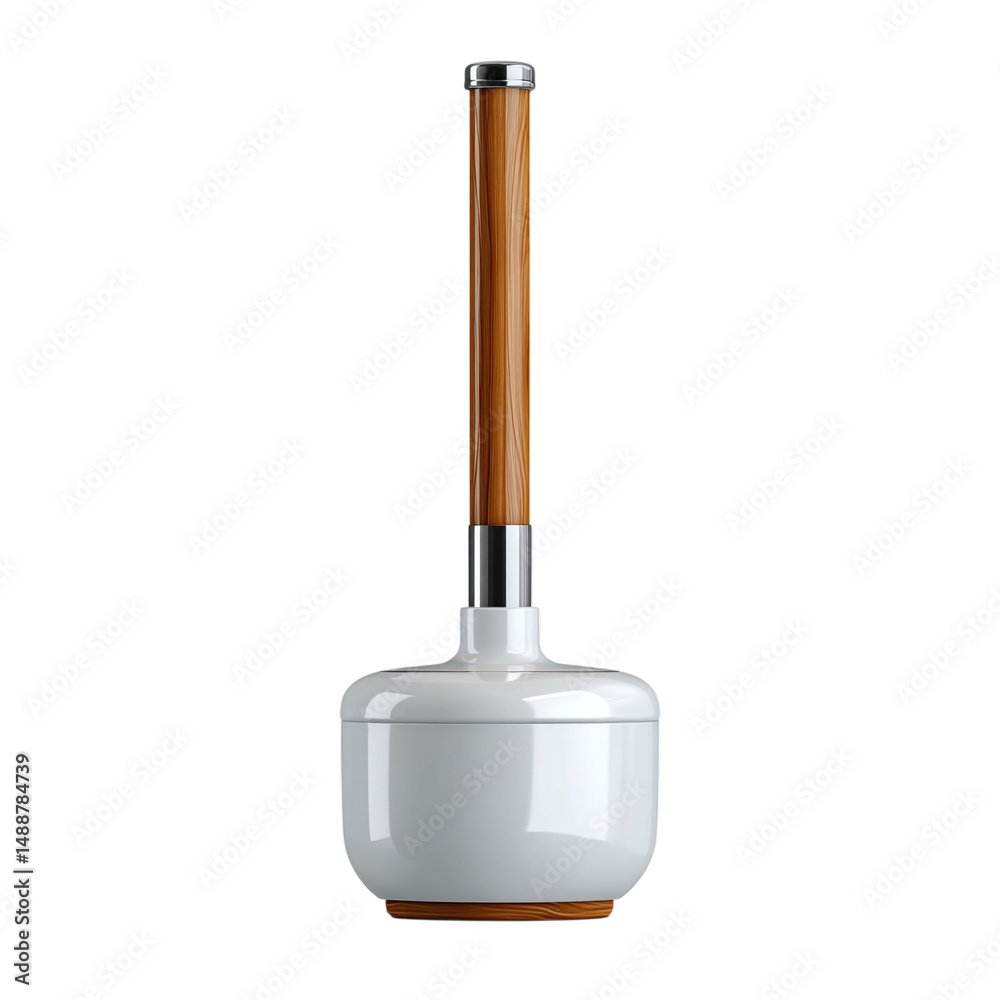 Fototapeta premium bathroom plunger with modern design isolated on transparent background