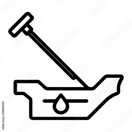 Car oil level icon on white background vector
Vector car icon