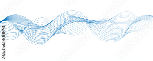 Abstract wave colorful element for design. Digital frequency track equalizer.Curve wave seamless pattern. Line art striped graphic template design.Vector illustration.