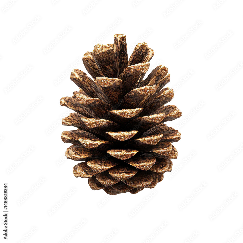 Natural pine cone on a clean Transparent background showcasing its detailed texture and organic shape, Pine cone on PNG background Natural pine cone on a clean Transparent background showcasing its detailed texture and organic shape, Pine cone on PNG background