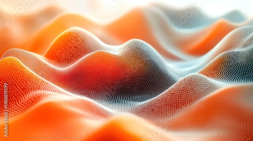 Abstract landscape of undulating forms