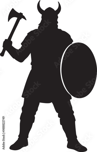 vector illustration of a warrior with sword