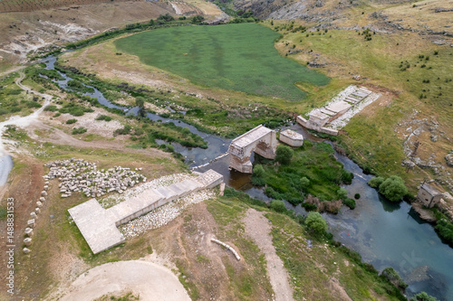 Aerial View of Habes Canyon in Araban, Gaziantep – Hidden Natural Gem of Southeastern Turkey