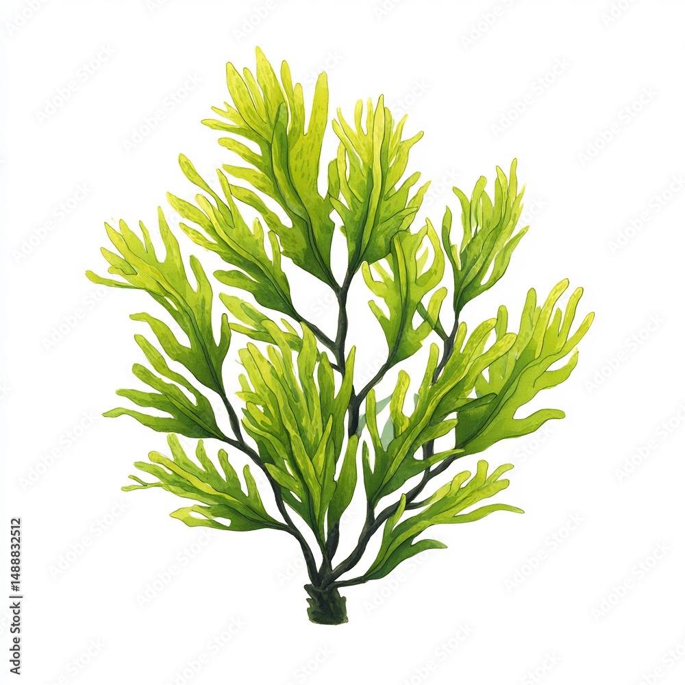Fototapeta premium Fresh Seaweed Bundle Icon