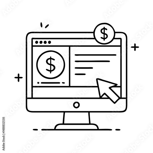 pay per click ppc icon, pay per click ppc vector illustration-simple illustration of pay per click ppc , perfect for pay per click ppc logos and icons