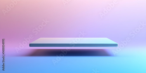 Modern Minimalistic Background with Floating Flat Surface Design