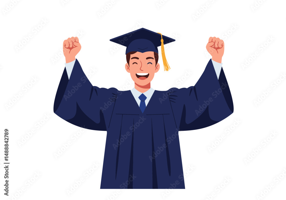 National Higher Education Day celebration, vector graphic National Higher Education Day celebration, vector graphic